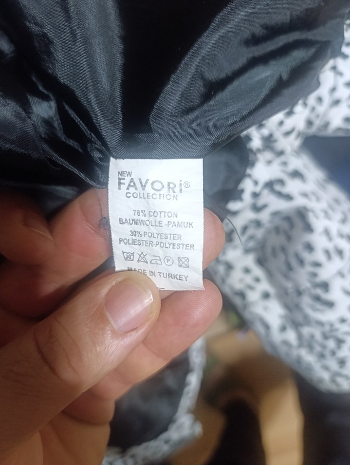 Kürklü Zebra Desenli Kısa Kadın Mont - Görsel 4