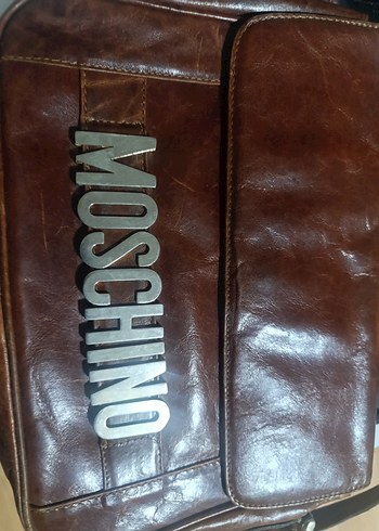 Moschino Kahverengi Deri Kadın Çanta - Görsel 2