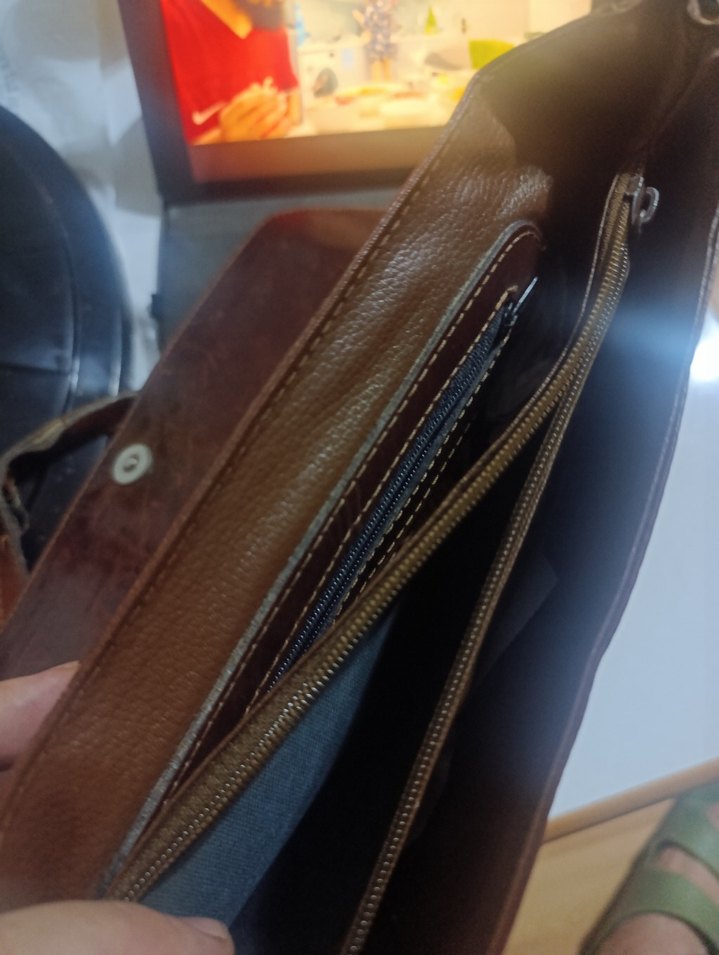 Moschino Kahverengi Deri Kadın Çanta - Görsel 4