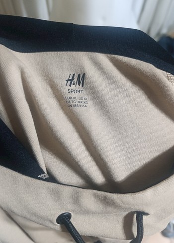 Kapüşonlu Kolsuz Baskılı Bej Sweatshirt - Görsel 2