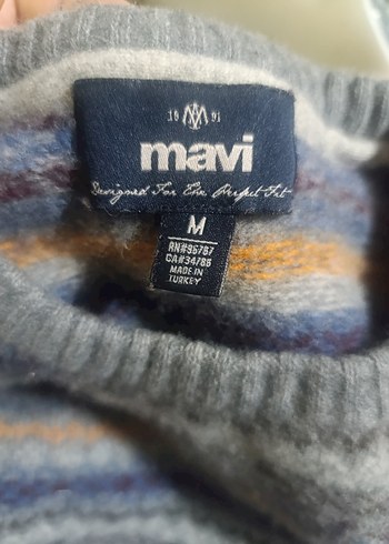 Bohem Gri Örgü Kadın Kazak - Görsel 2