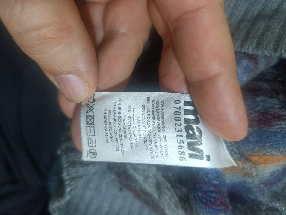 Bohem Gri Örgü Kadın Kazak - Görsel 4