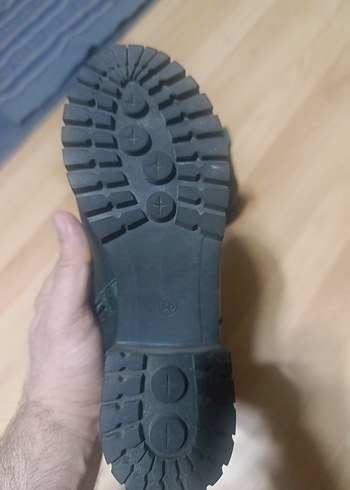 Yeşil Deri Rock Punk Tokalı Deri Botlar - Görsel 5