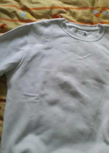 Beyaz Basic Keten Tişört - Görsel 3