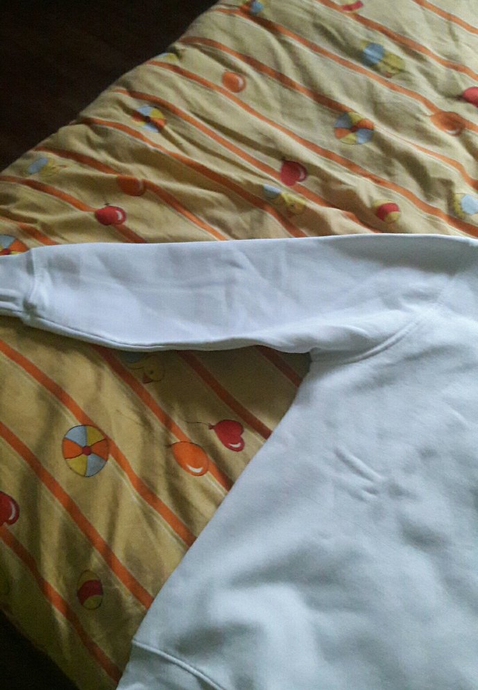 Beyaz Basic Keten Tişört - Görsel 5