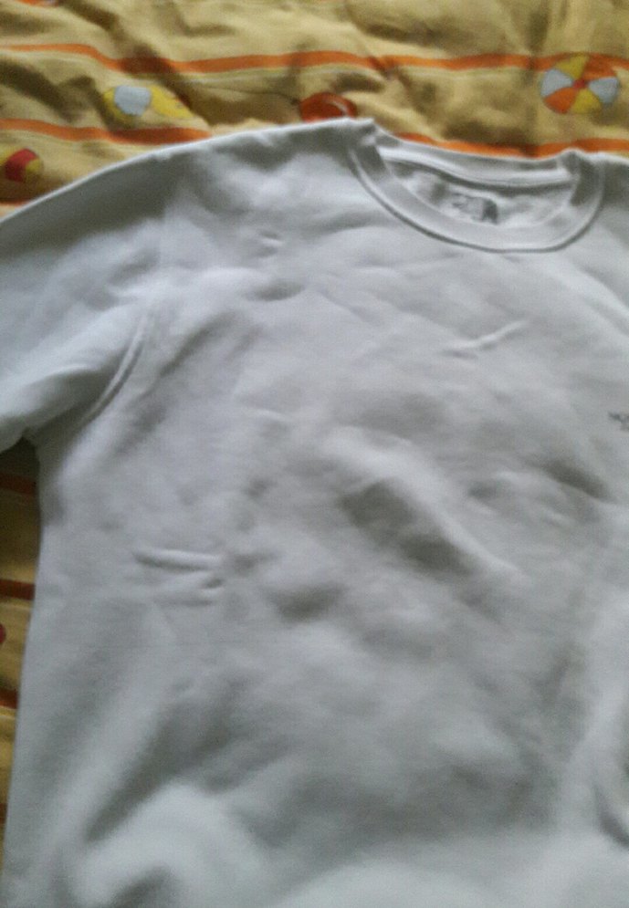 Beyaz Basic Keten Tişört - Görsel 3