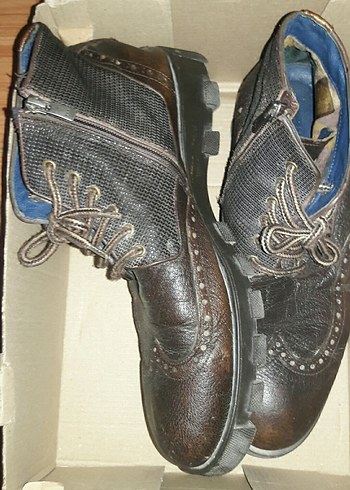 Erkek kahverengi fermuarli bagcikli Bot Hotic marka - Görsel 5