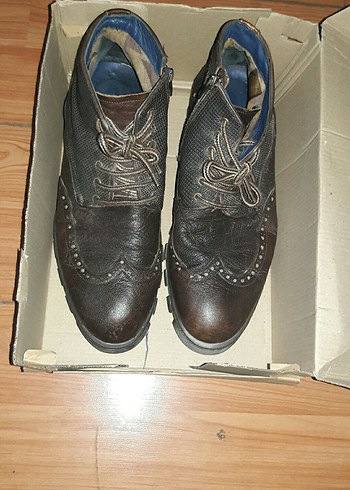 Erkek kahverengi fermuarli bagcikli Bot Hotic marka - Görsel 4