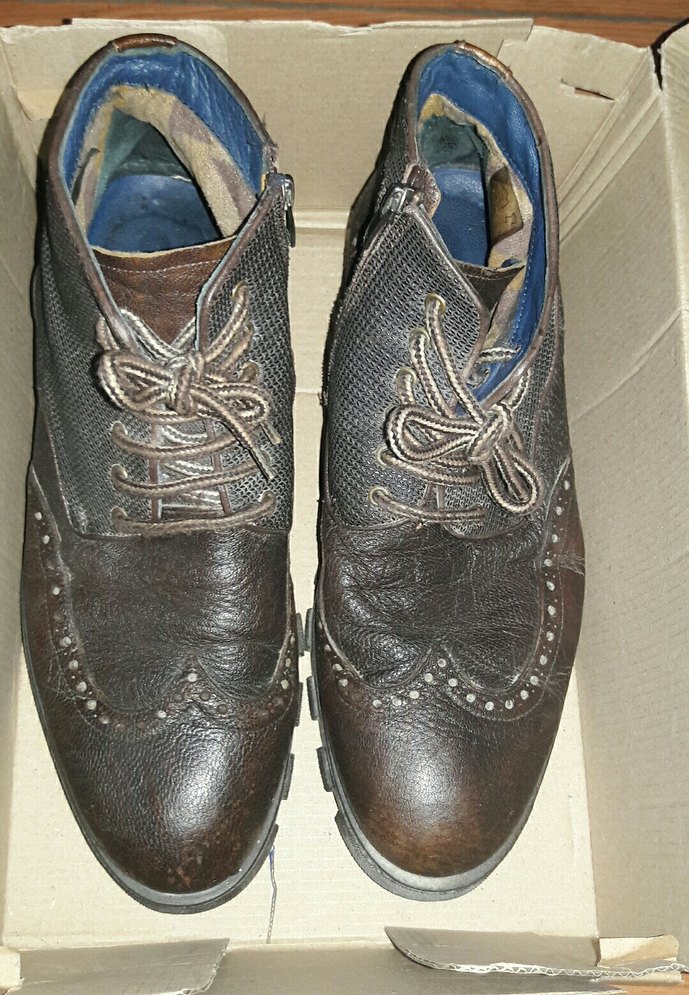 Erkek kahverengi fermuarli bagcikli Bot Hotic marka - Görsel 2