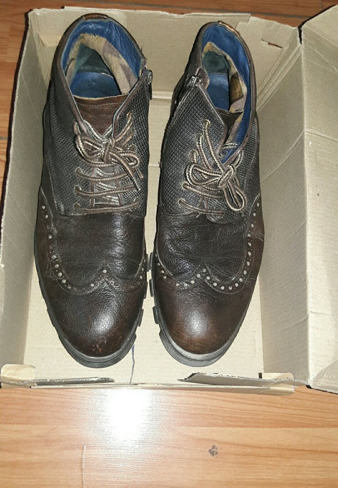 Erkek kahverengi fermuarli bagcikli Bot Hotic marka - Görsel 3