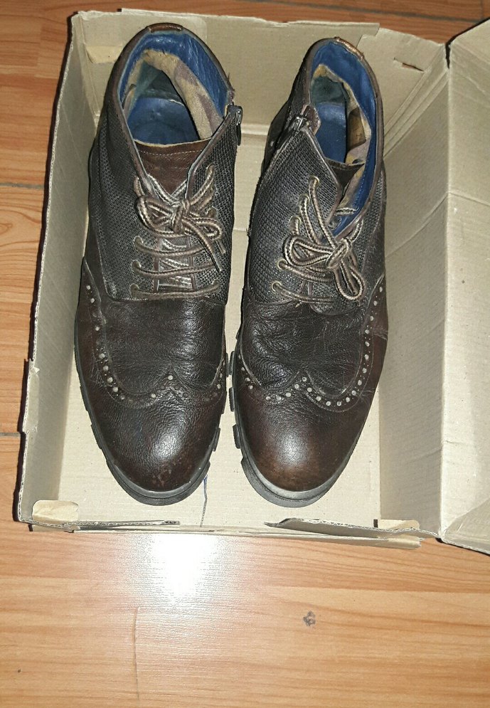 Erkek kahverengi fermuarli bagcikli Bot Hotic marka - Görsel 4