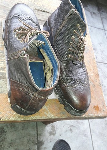 Kahverengi Deri Erkek Botları Hotic marka - Görsel 14