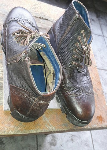 Kahverengi Deri Erkek Botları Hotic marka - Görsel 13