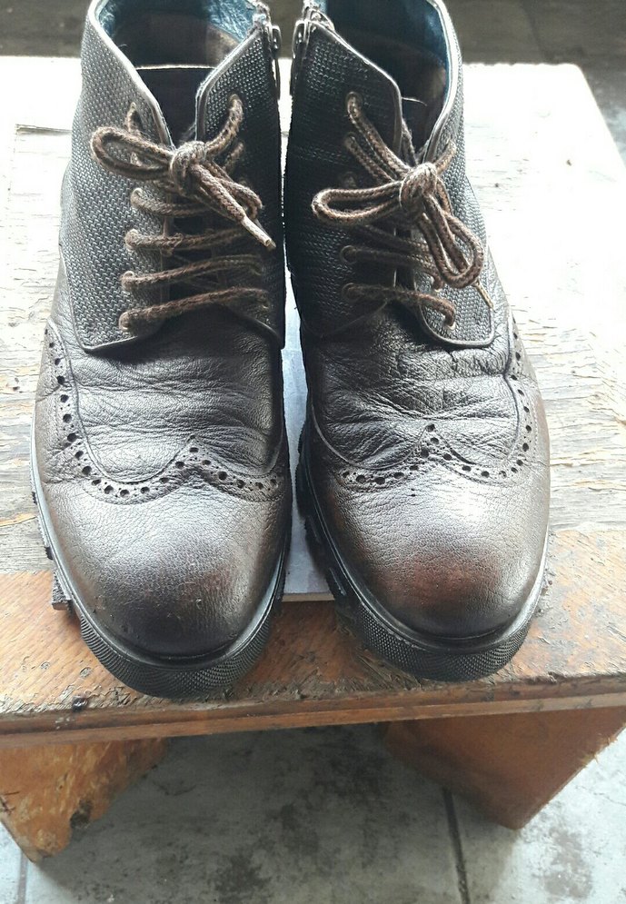 Kahverengi Deri Erkek Botları Hotic marka - Görsel 2