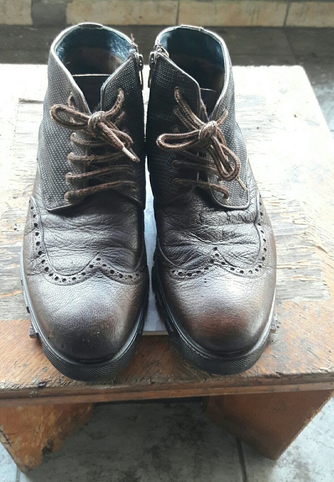 Kahverengi Deri Erkek Botları Hotic marka - Görsel 3