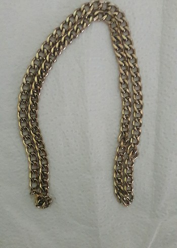 Uzun Altın Kaplama Celik Zincir - Görsel 10