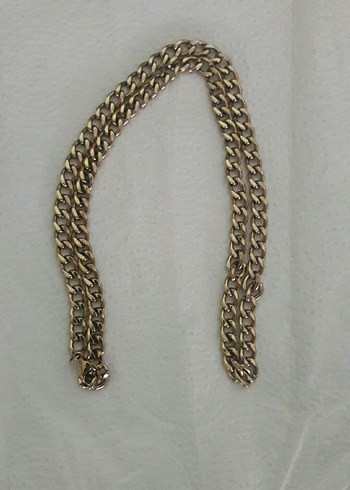 Uzun Altın Kaplama Celik Zincir - Görsel 9