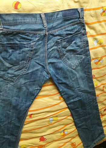 Gri Rahat Kesim Erkek Denim Pantolon - Görsel 10