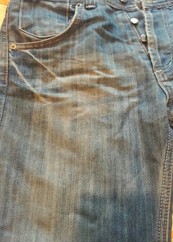 Gri Rahat Kesim Erkek Denim Pantolon - Görsel 2