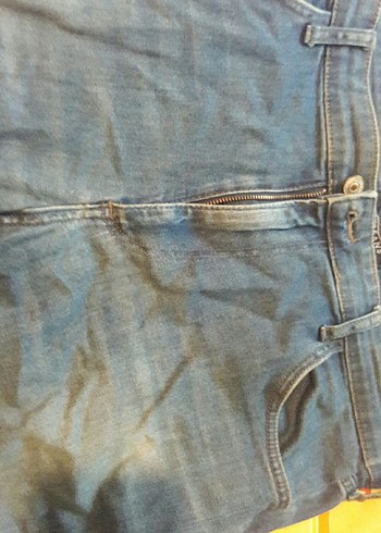 Mavi Bol Kesim Midi Denim Jean 31 40 - Görsel 7