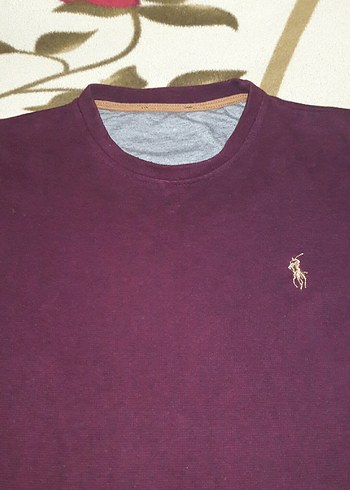 Bordo Erkek Uzun Kollu Pamuklu Tişört - Görsel 9