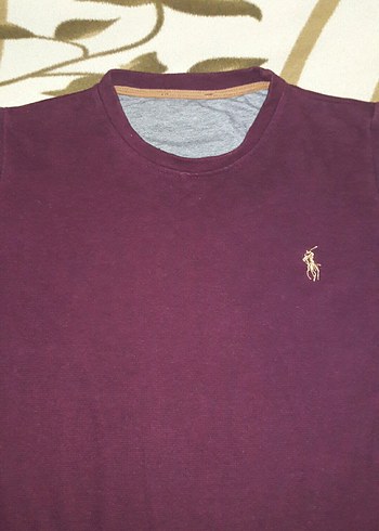 Bordo Erkek Uzun Kollu Pamuklu Tişört - Görsel 4