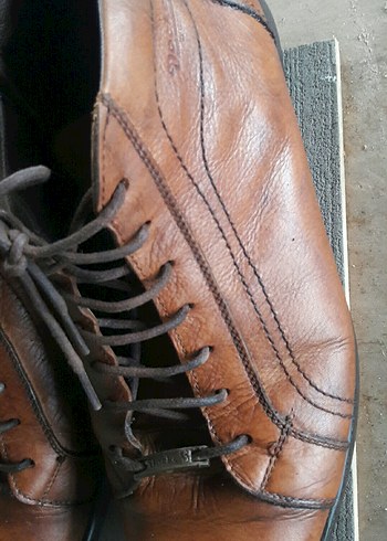 Kahverengi Deri Erkek Biker Bot - Görsel 13