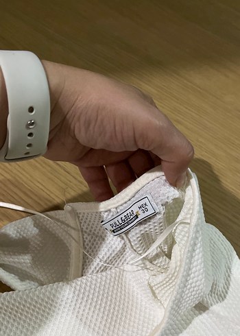 Kız Çocuk Beyaz Kısa Kollu Fiyonklu Tişört - Görsel 7