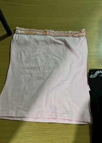 Pembe Midi Hamile Eteği - Görsel 2