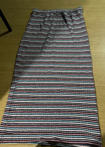 Çizgili Erkek Plaj Havlusu, Uzun ve Pileli - Görsel 3