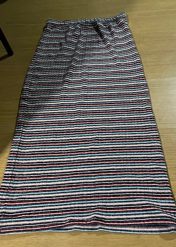 Çizgili Erkek Plaj Havlusu, Uzun ve Pileli - Görsel 2