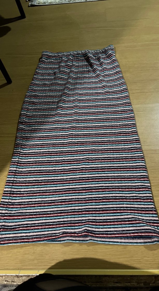 Çizgili Erkek Plaj Havlusu, Uzun ve Pileli - Görsel 2