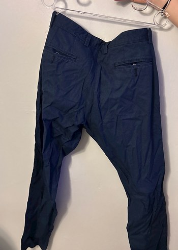 Erkek Koyu Mavi Denim Bol Kesim Pantolon - Görsel 2