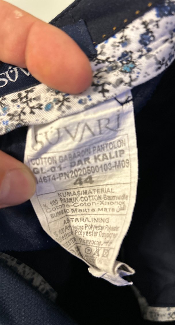 Erkek Koyu Mavi Denim Bol Kesim Pantolon - Görsel 3