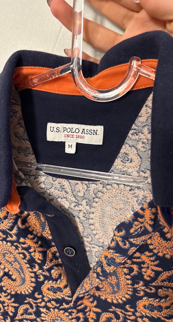 Desenli Erkek Polo Tişört, Kısa Kollu, Düğmeli - Görsel 3