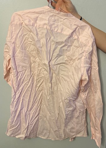 Pembe Pamuklu Uzun Kollu Erkek Gömlek - Görsel 2