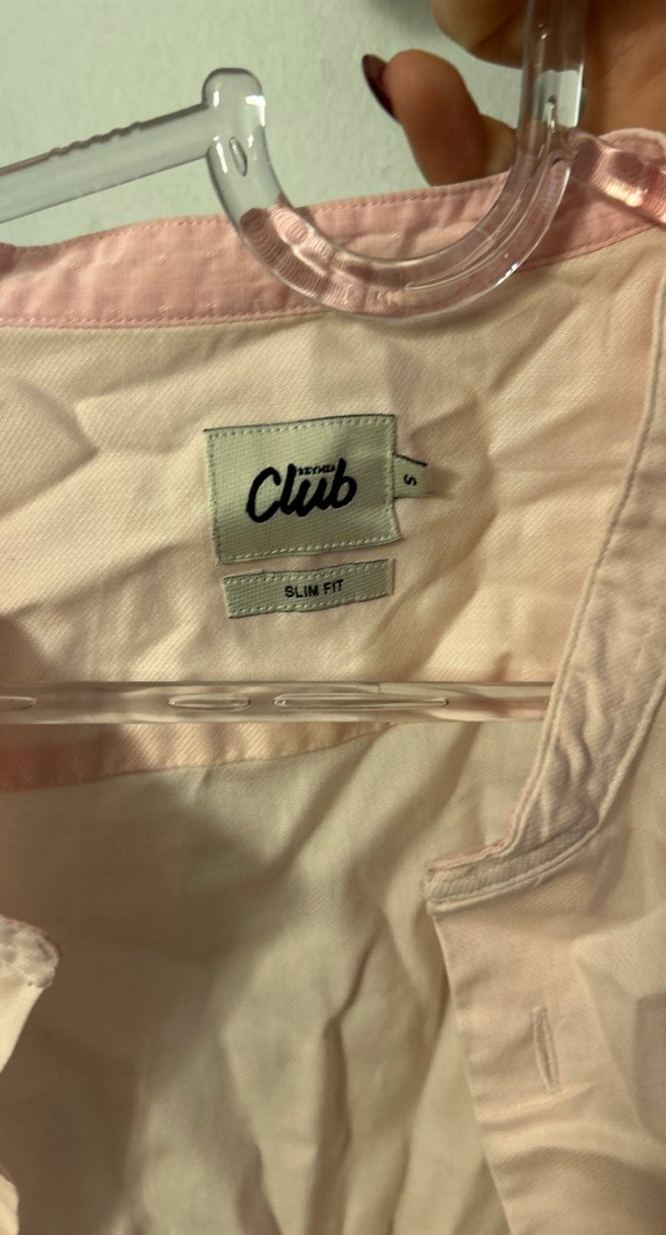 Pembe Pamuklu Uzun Kollu Erkek Gömlek - Görsel 3