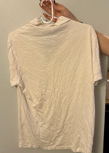 Erkek Beyaz Kısa Kollu Polo Tişört - Görsel 2