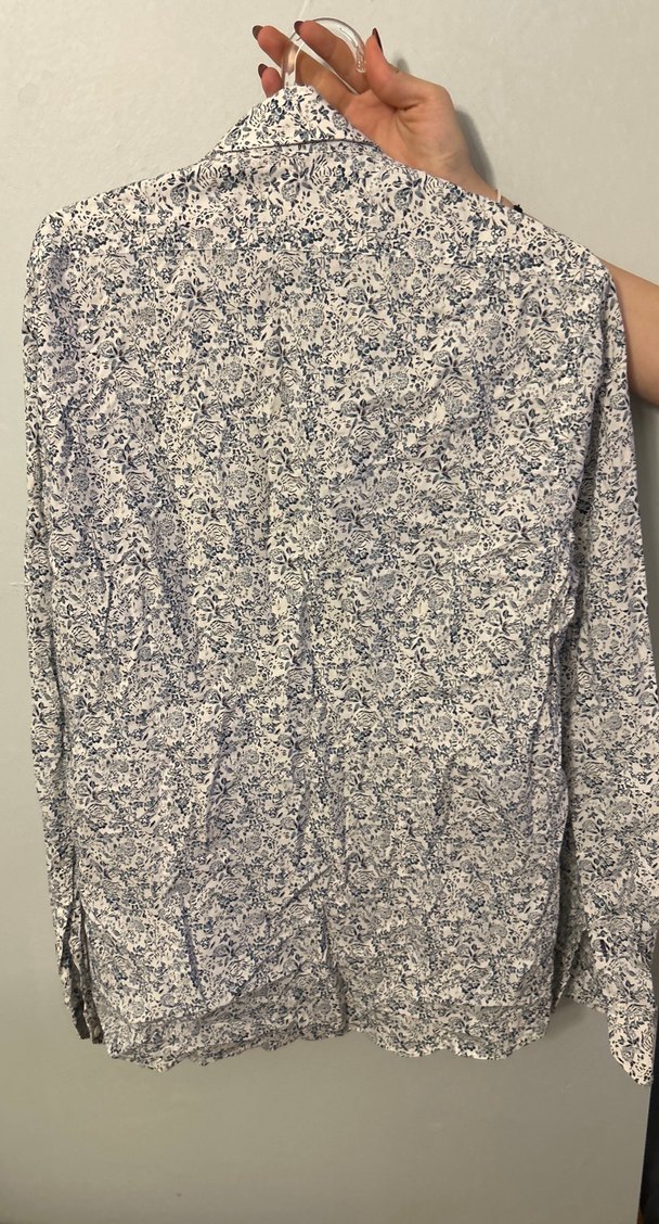 Gri Pamuklu Erkek Uzun Kollu Gömlek - Görsel 2