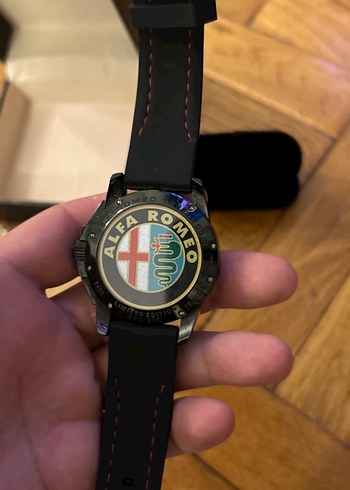 Siyah Erkek Alfa Romeo Saat - Görsel 2