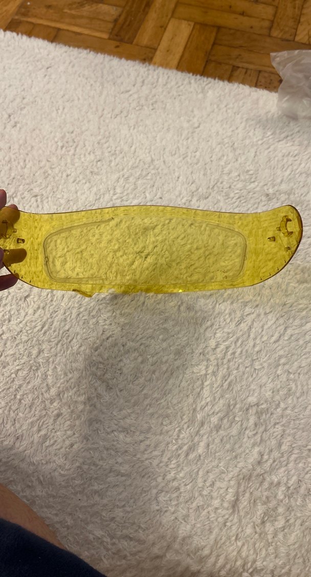 Sarı Şeffaf Motosiklet Kask Siperliği MtHelmets - Görsel 4