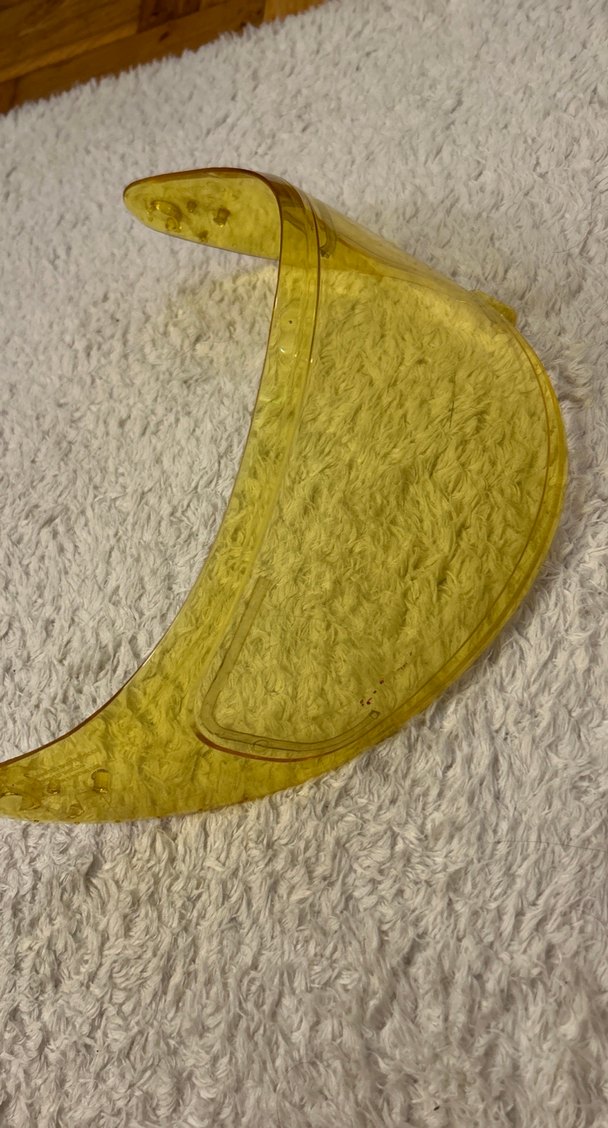 Sarı Şeffaf Motosiklet Kask Siperliği MtHelmets - Görsel 3