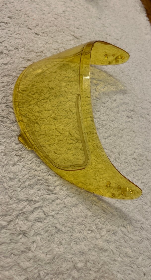 Sarı Şeffaf Motosiklet Kask Siperliği MtHelmets - Görsel 2