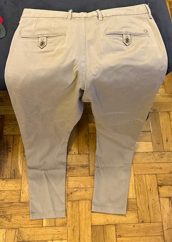 Bej Erkek Keten Pantolon Normal Kesim - Görsel 3