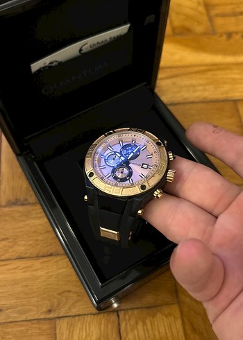 Klasik Erkek QUANTUM Saat Altın Renk - Görsel 7