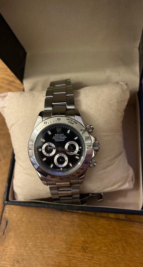 Rolex Klasik Siyah Erkek Kol Saati - Görsel 4