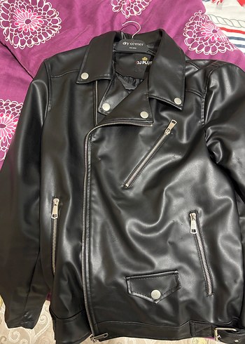 Siyah Deri Ceket - Görsel 2