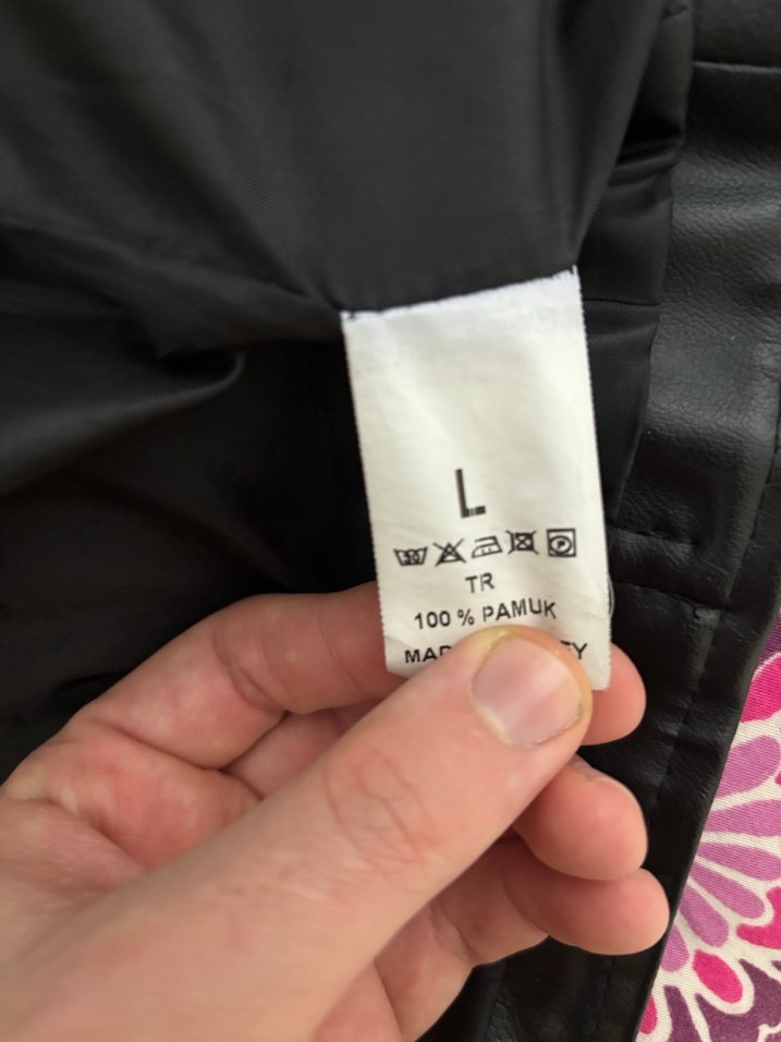 Siyah Deri Ceket - Görsel 5