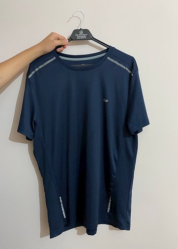 Lacivert Erkek Kısa Kollu Basic Tişört - Görsel 2