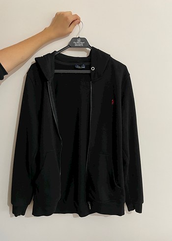 Siyah Kapüşonlu Unisex Sweatshirt - Görsel 2